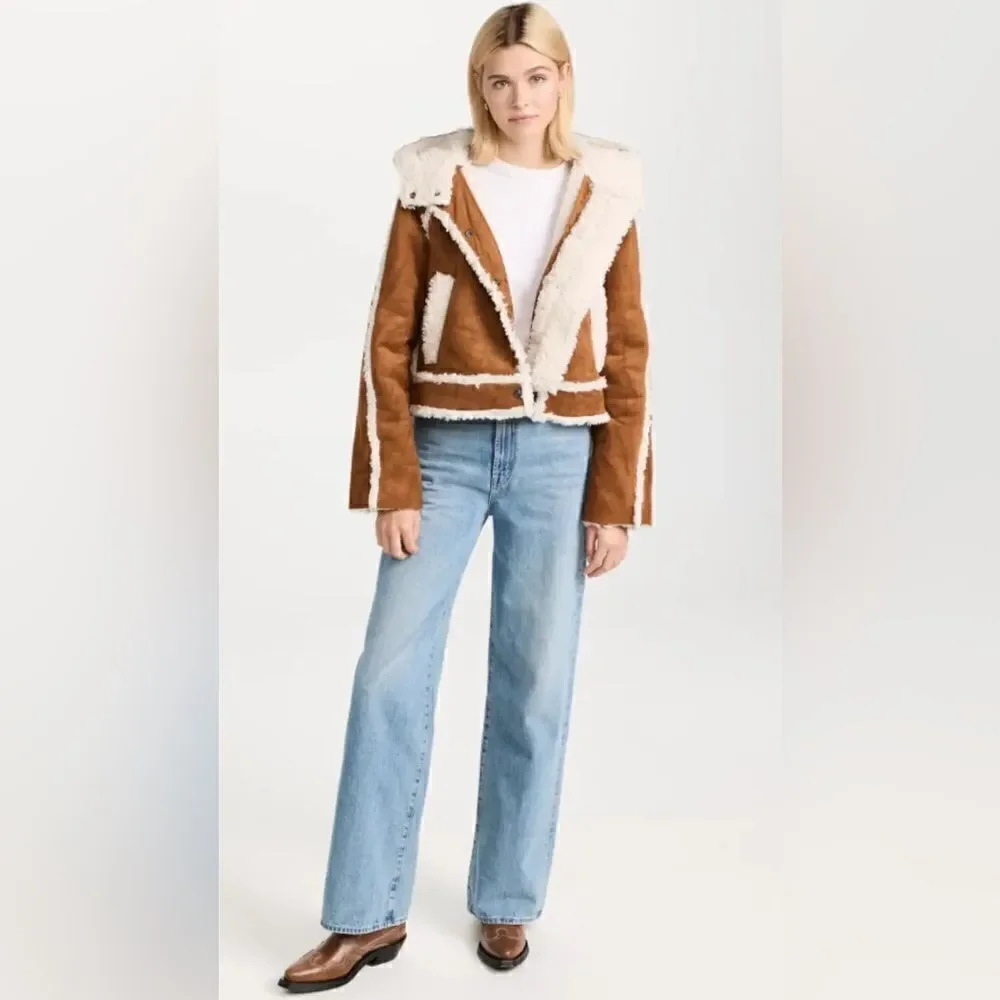 Free People Vegan Exchange Shearling Jacket
